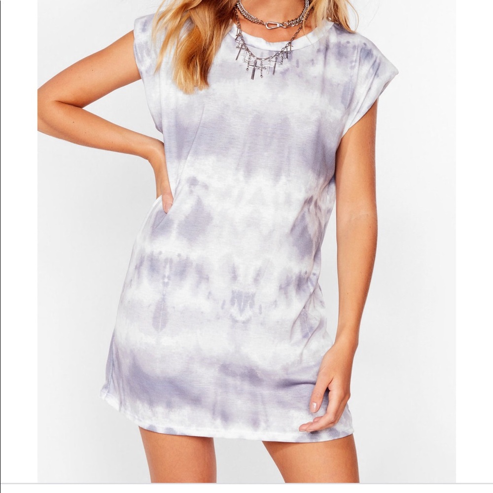 Nasty Gal tie dye t shirt dress